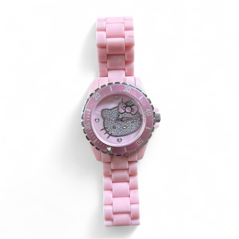 Hello Kitty Pink Watch with diamond accents Y2K